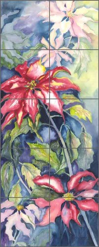 Floral tile mural neufeld - tile,