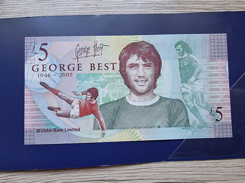 George best fiver note ulster - best,