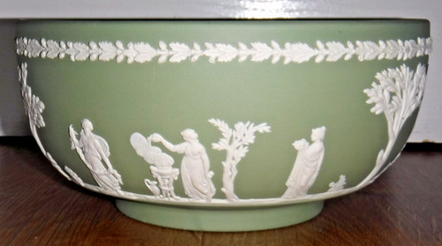 Vintage green white - green, &