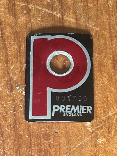 Vintage premier drum badge - premier,