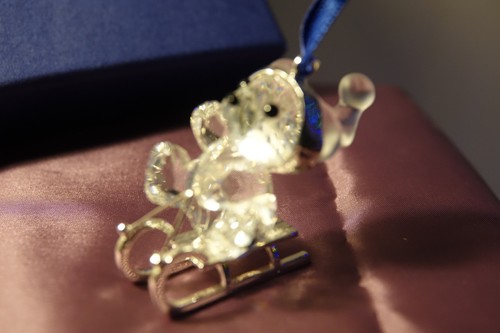 Swarovski kris bear sleigh - kris, on