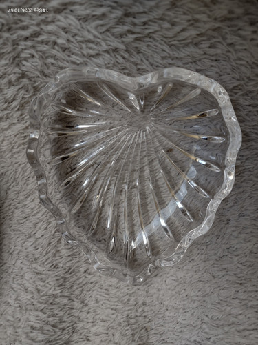 Vintage heart shaped glass - shaped,