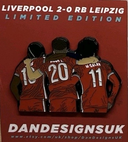 Liverpool pin badge salah - badge,