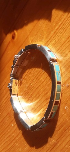 Sterling silver tsf inlayed - silver,