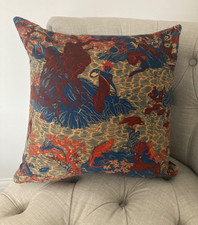 Zoffany Avalonis Velvet Como Blue Koi 16” Cushion Cover. Price is for 1 x cover