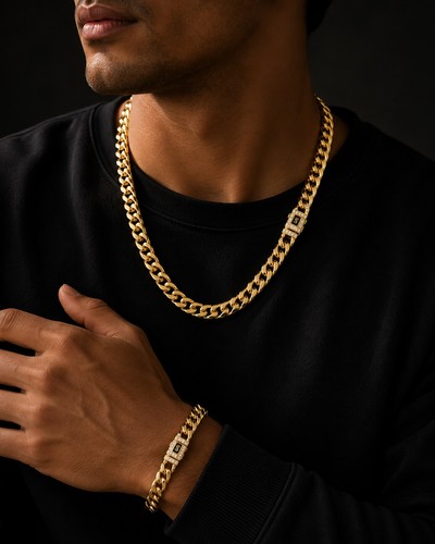 Gold plated cuban - punk, hop