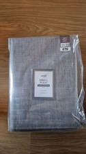 Dunelm GREY Lined Pencil Pleat