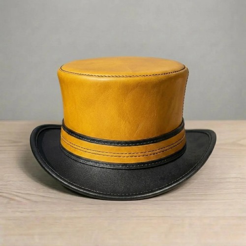 Yellow black genuine leather - yellow,