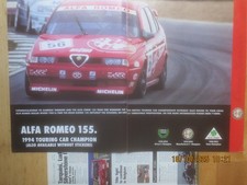Alfa Romeo 155 BTCC, Alfa 75 V6 & 2.0 T-S, 164 & GTV 916 etc. Reports & Adverts