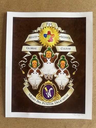 Oompa loompa signed print - print,