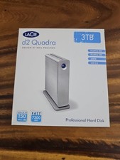Lacie d2 quadra 3TB hard disk eSATA Firewire 800 / 400 USB 2.0