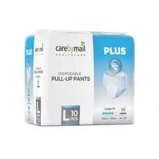 CarebyMail Plus LARGE Incontinence Pull Up Pants Nappies with High Absorbency
