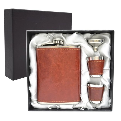 Hip flask set with funnel - set,