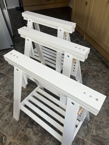 White ikea trestles - ikea,