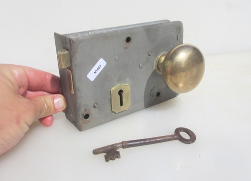 Antique iron door lock - iron,