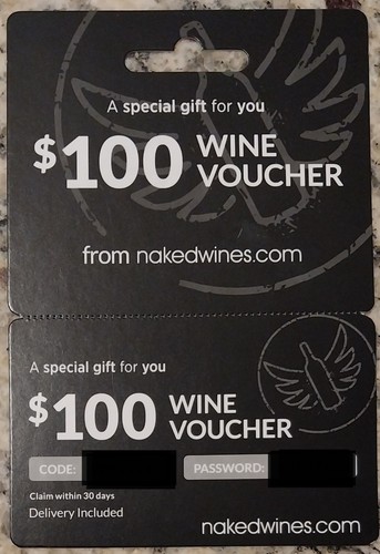 100 wine voucher gift - $100,