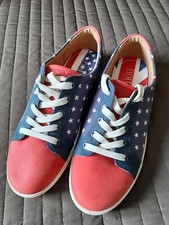 Hotter Brooke Trainers New Red White Blue Union Jack 5 STD