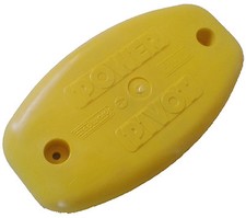 POWER PIVOT  7" Skateboard Tail Saver - YELLOW - '70s Vintage Old School