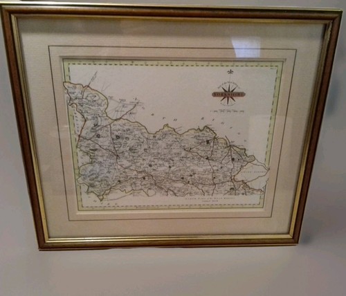 Set framed map prints - of, 4