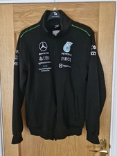 Mens Mercedes Benz AMG Petronas Formula One F 1 Racing Hoodie Black Size XL