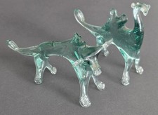 Set of 2 Hand Blown Glass