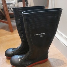 Mens Acifort Dunlop Full Safety Wellington Wellies Steel Toe Cap Boots UK 9