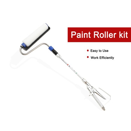 Airless paint roller - paint, brush