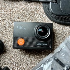Apeman A77 4K Action Camera + 128GB Micro SD Card + Head & Chest Mount & More...