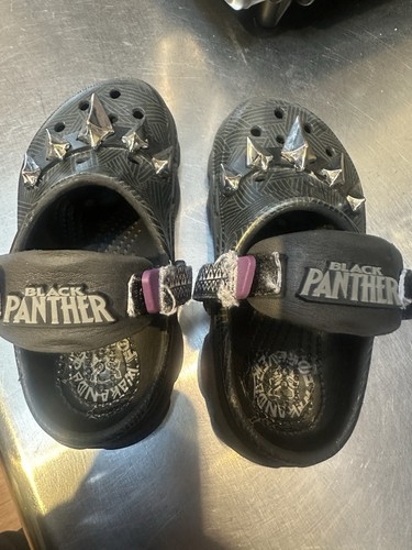 Marvel black panther crocs - black,