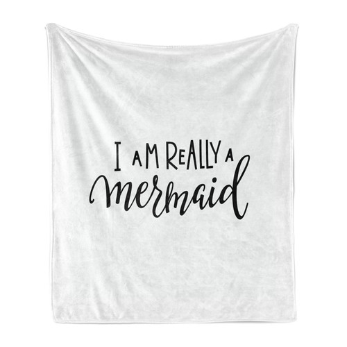 Mermaid soft flannel fleece - im,