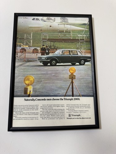 Framed original 1972 - original, triumph