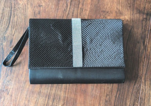Black evening clutch - evening,