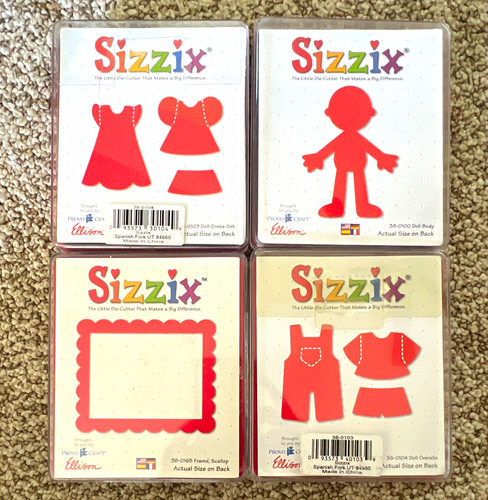 Sizzix large cutting dies lot - large,