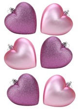 6 Blush Dusty Pink Heart