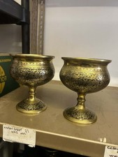 Pair of Large Vintage Brass