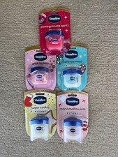 Vaseline Mini Lip Therapy Jars Pomegranate Sugar Cookie Marshmallow Mint Bubbly