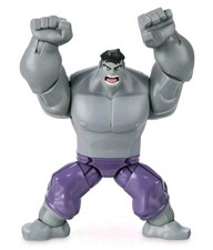 Marvel Toybox Gray Hulk Action Figure from Disney Store Used Vg Condition