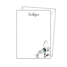 CAT NOTEPAPER, personalised