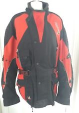 Ladies Akito Python Red/Black Motorbike Jacket Size XL 