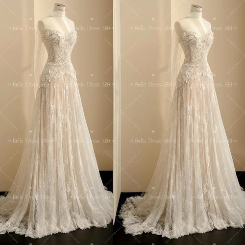 Wedding dresses lace applique - dresses,