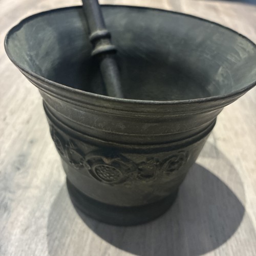 Ancient bronze mortar and - bronze,