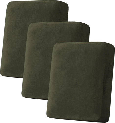 Velvet stretch couch cushion - velvet,