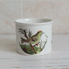Portmeirion Birds Of Britain Plant Pot Planter Small H 7.5cm Jar Canister Bird