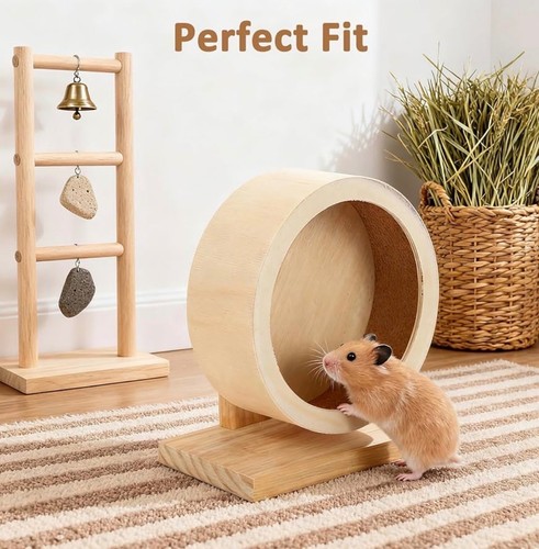 Silent wooden hamster - ,