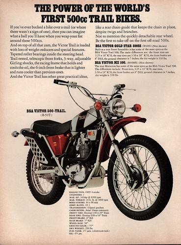 1971 bsa victor 500 - victor,