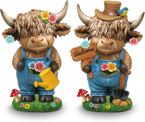 Highland cow figurines - highland, set