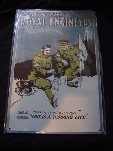 Ww1 royal engineers poster - ww1,