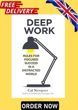 DEEP WORK by Cal Newport. (FREE SHIPPING)
