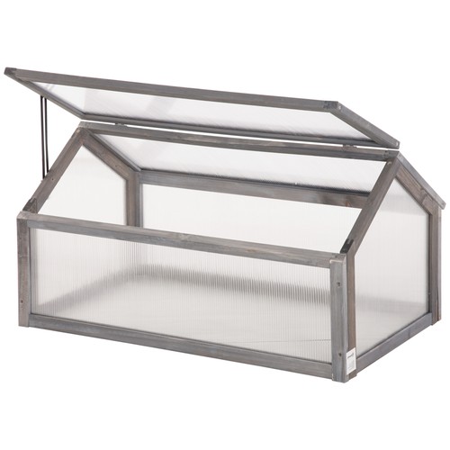 Outsunny wooden cold frame - wooden,