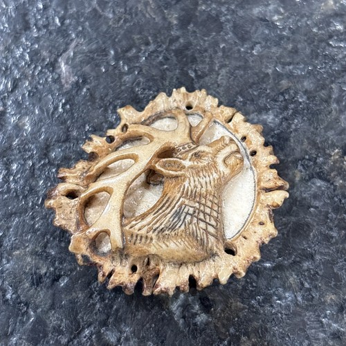 Unique hand carved - stag, antler